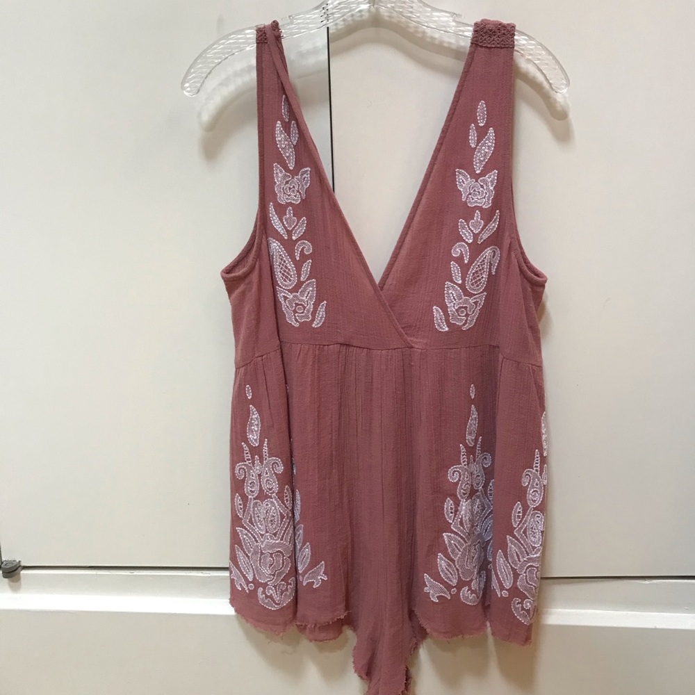 Pastel Romper with paisley detailing